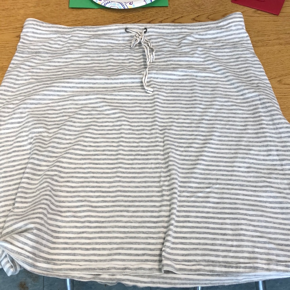 Grey strip Skirt